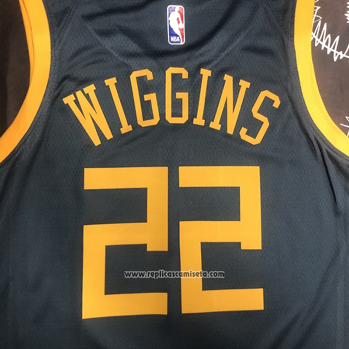 Camiseta Golden State Warriors Andrew Wiggins #22 Ciudad 2018-19 Azul